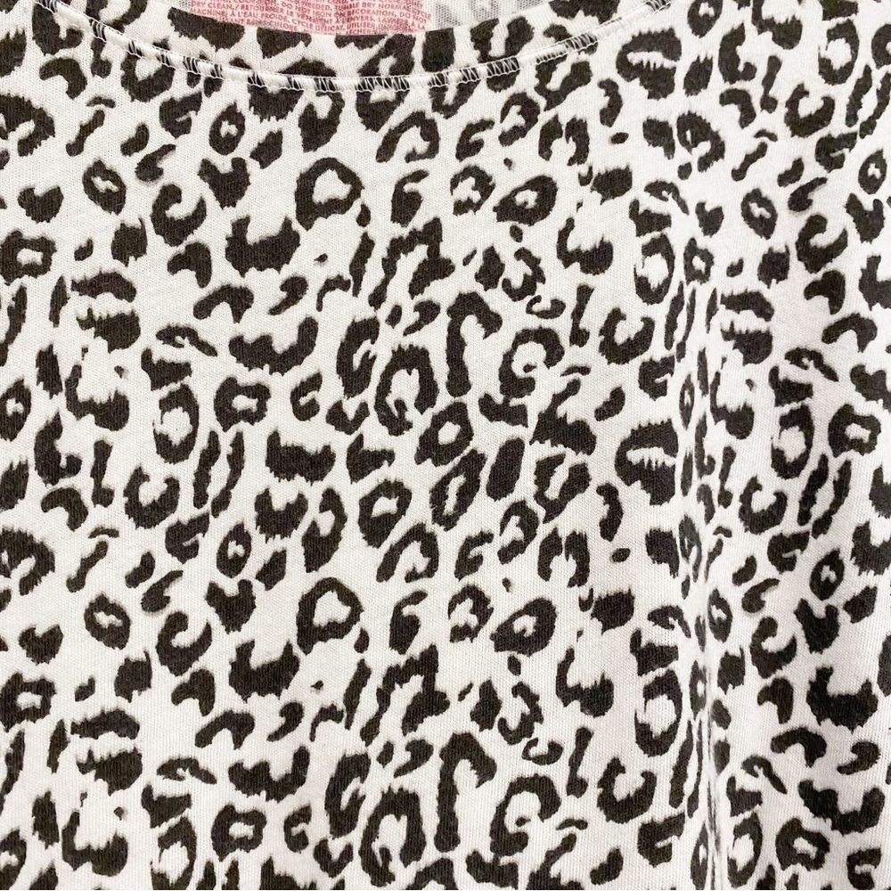 Victorias’s Secret | Leopard Print Tunic Loungewear White Black Size Large - Picture 3 of 5